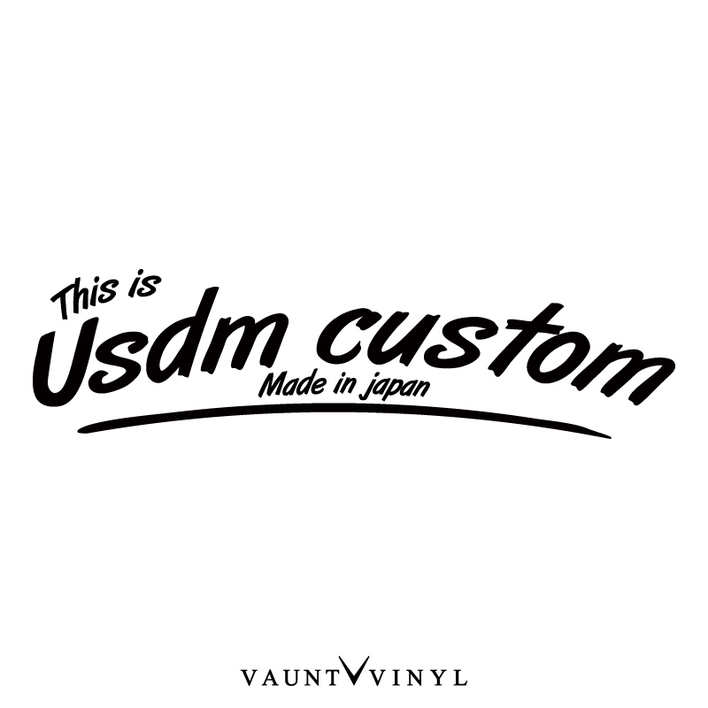 楽天市場】USDM Custom カッティング ステッカー USDM JDM スタンス