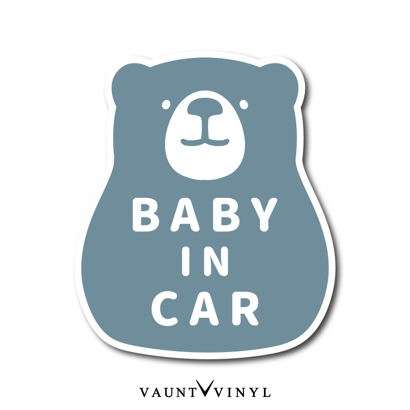 Baby In Car ステッカー インカー シンプル 子供 赤ちゃん 車外