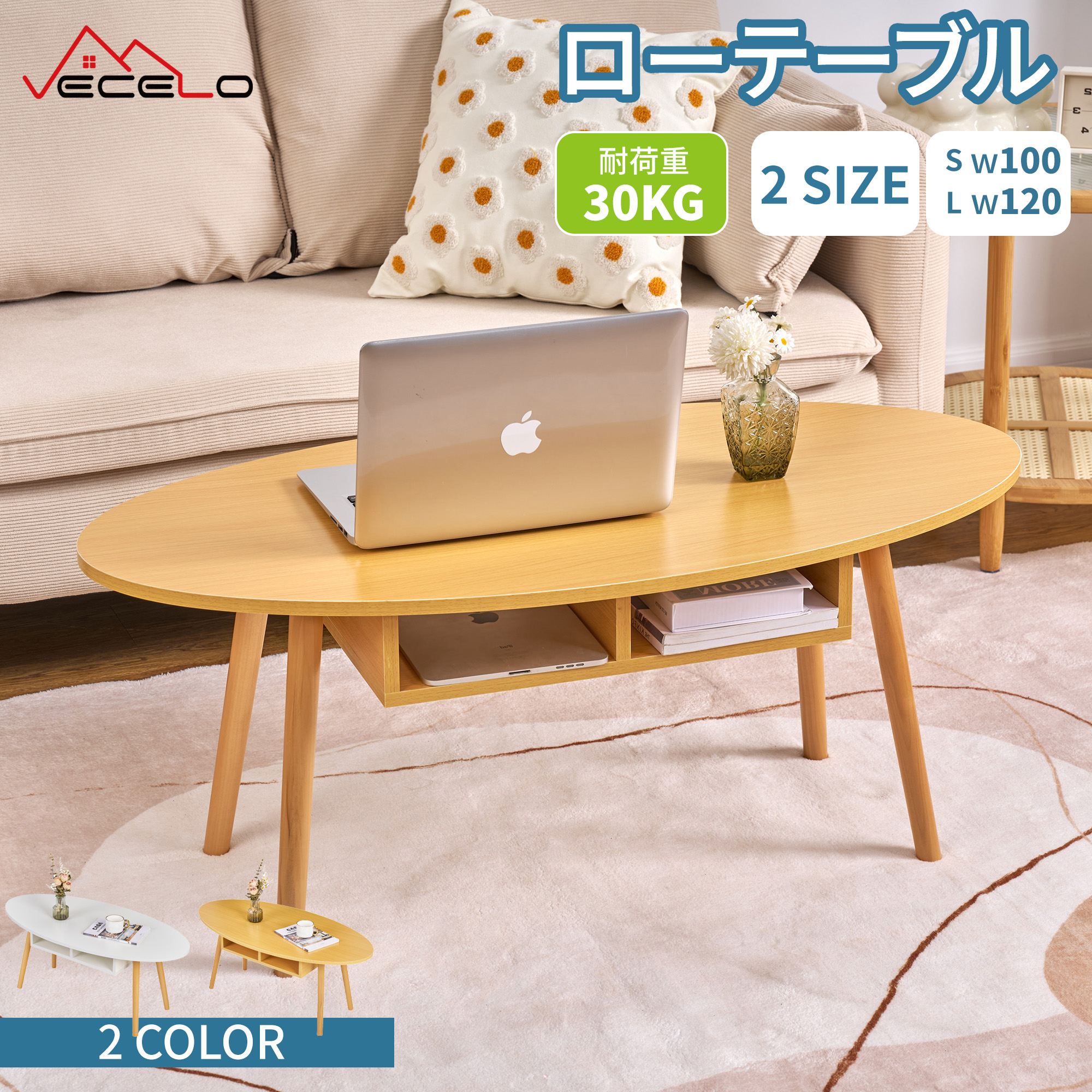 【全品5%OFFクーポン】ローテーブル 収納付き リビングテーブル センターテーブル 低いテーブル ミニテーブル コーヒーテーブル 組立簡単 省スペース 一人暮らし おしゃれ