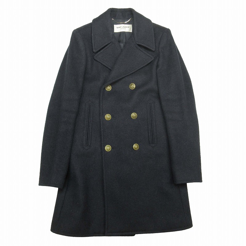 楽天市場】SAINT LAURENT サンローラン ピーコート 720194 Y632N