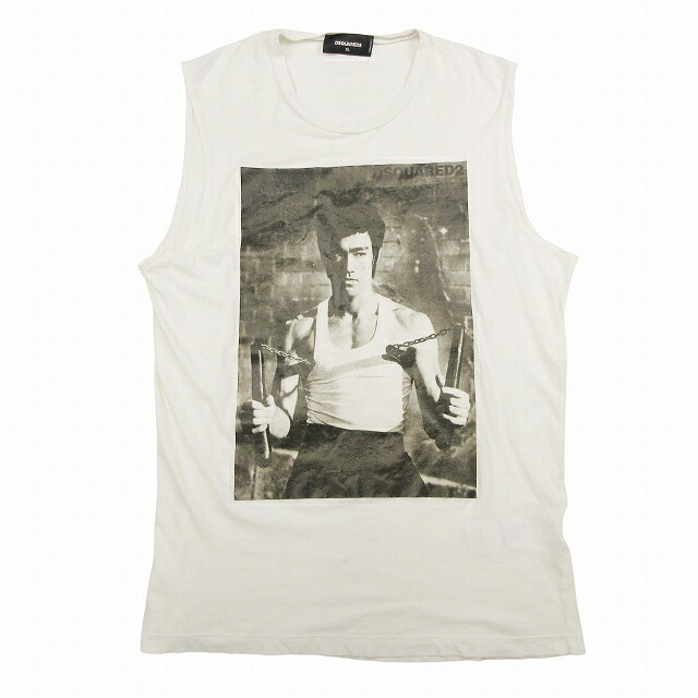 関税込 DSQUARED2 ノースリーブTシャツ メンズ ノースリーブ D SQUARED2(ディースクエアード) Tシャツ