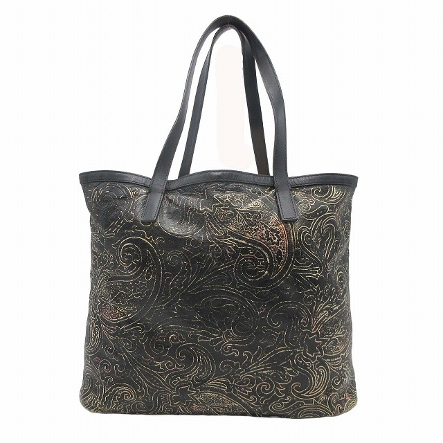 エトロエンボス加工黒レザー ビジネスバッグ 楽天市場】【バッグ】ETRO エトロ マルゴット ペイズリー柄