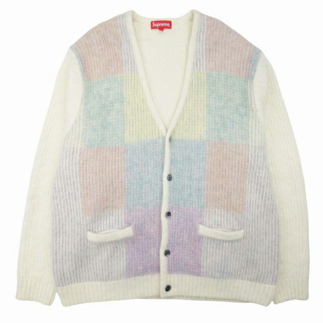 楽天市場】21ss Supreme Brushed Checkerboard Cardigan Tan