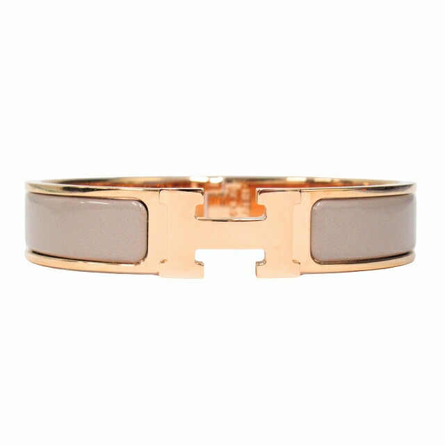 ☆極美品　HERMES クリックH　PM エルメス】エナメル ブレスレット クリックH PM シルバー