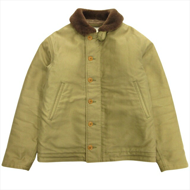 ま*ん様 美品★リアルマッコイズ N 1デッキジャケット 36★カーキ★ N-1 DECK JACKET (KHAKI) / SPECIAL EDITION | COTTON JACKET
