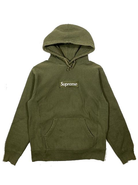 シュプリー supreme boxlogoボックスロゴパーカー 希少カーキ aQGuT