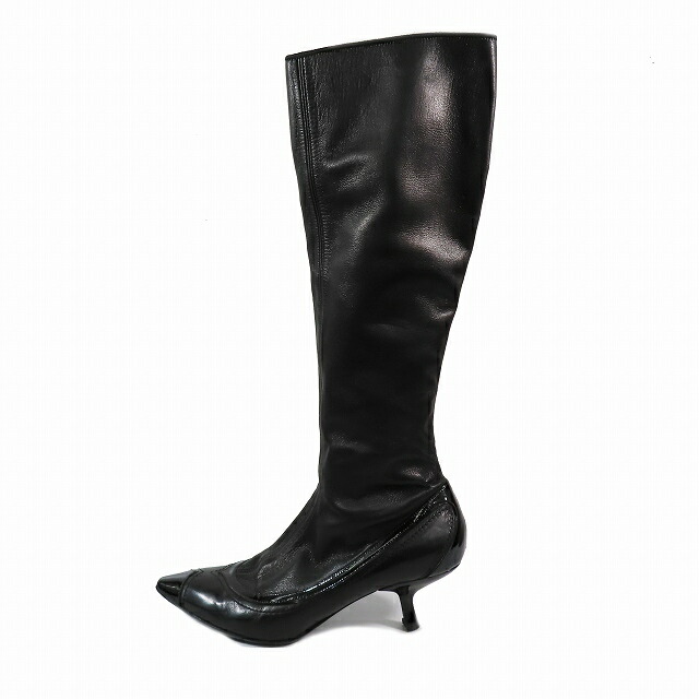 【美品】ボッテガヴェネタ レザーロングブーツ ピンヒール 厚底 ブラック 37 楽天市場】ボッテガヴェネタ BOTTEGAVENETA レザー スクエアトゥ