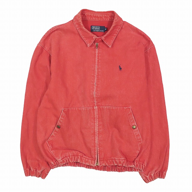 80s✨ポロバイラルフローレン スイングトップ シャンブレー デニム 刺繍 XL 2025年最新】ラルフローレン スイングトップ デニムの人気