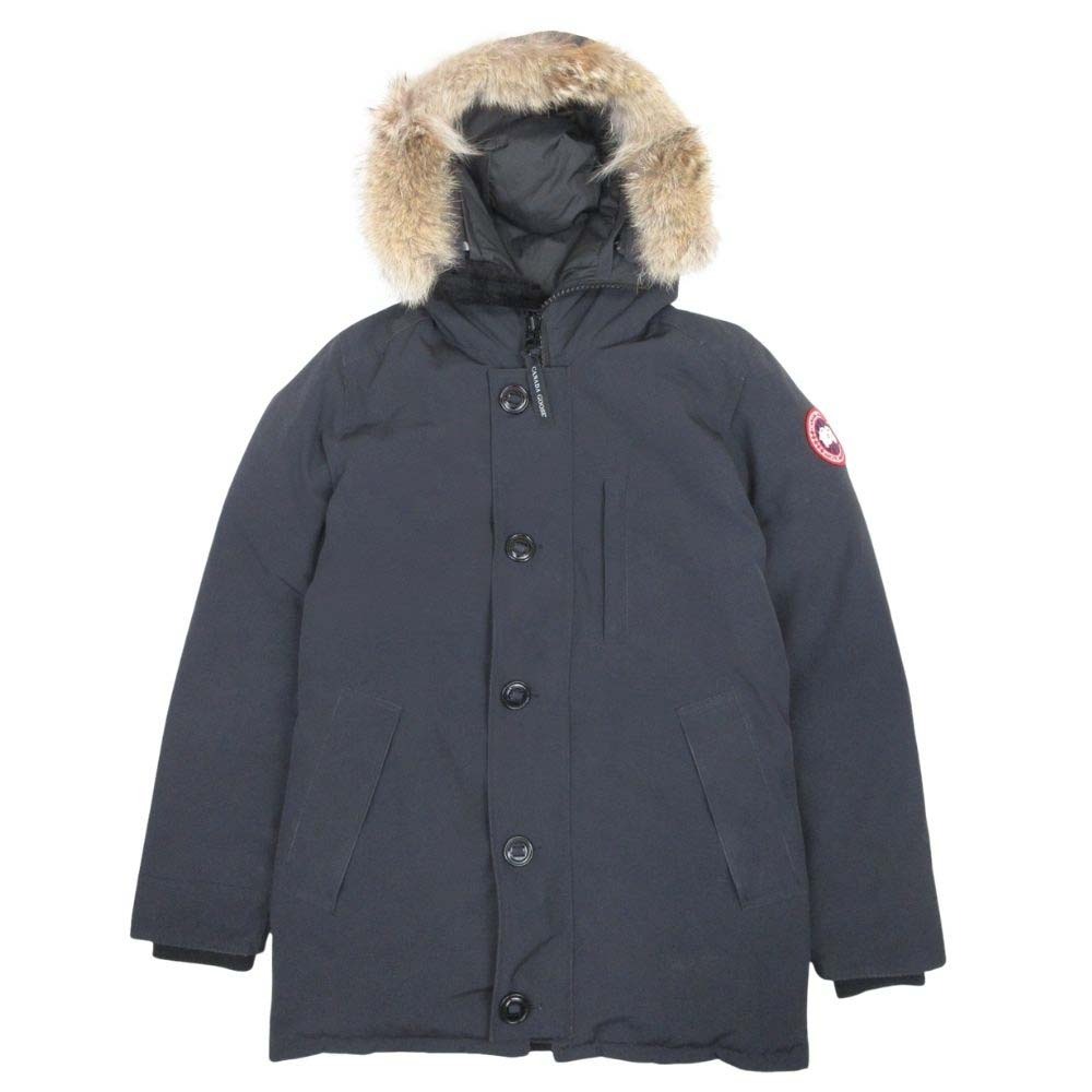 【中古】良品 CANADA GOOSE カナダグース Jasper Parka ジャスパーパーカ ダウンコート ジャケット ブルゾン ファー S ブラック メンズ Re：MODE ブランド古着のリモード｜Re：MODE　ブランド古着のリモード