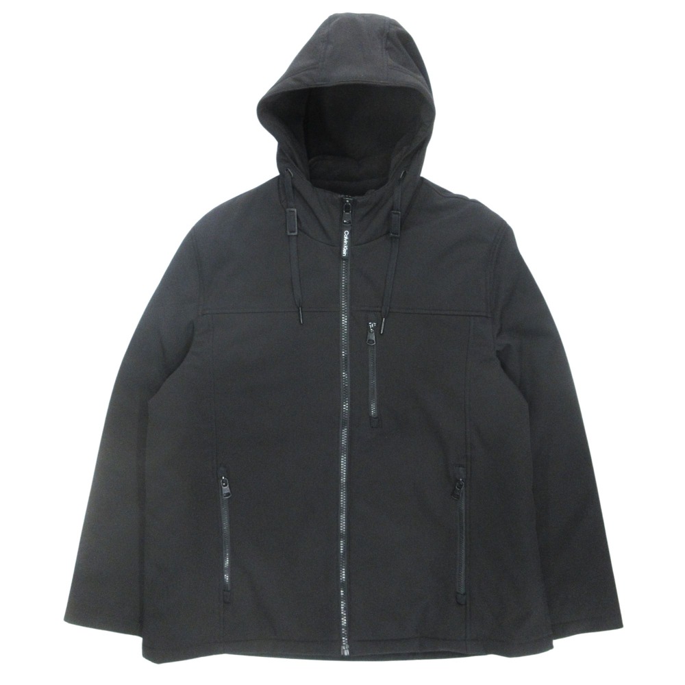 【中古】美品 Calvin Klein カルバンクライン 3WAY システム ジャケット ジャンパー ダウン 裏フリース フーディ サイズL 黒 ブラック メンズ Re：MODE ブランド古着のリモード｜Re：MODE　ブランド古着のリモード