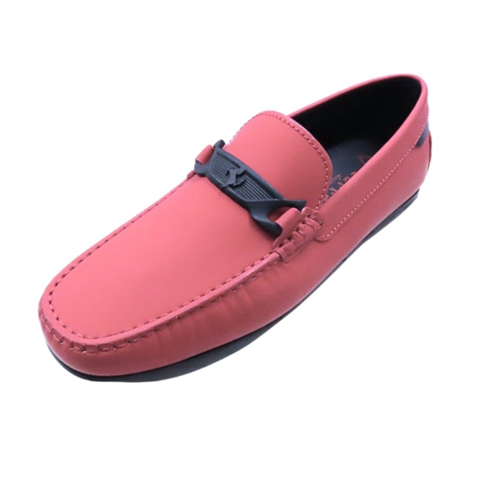 【中古】新品同様 TOD'S × FERRARI トッズ × フェラーリ ゴンミーニ ローファー XRM0LR0EG50PZ60XBF ロゴ 革靴 シューズ 5 1/2 赤 レッド メンズ Re:MODE ブランド古着のリモード|Re:MODE ブランド古着のリモード