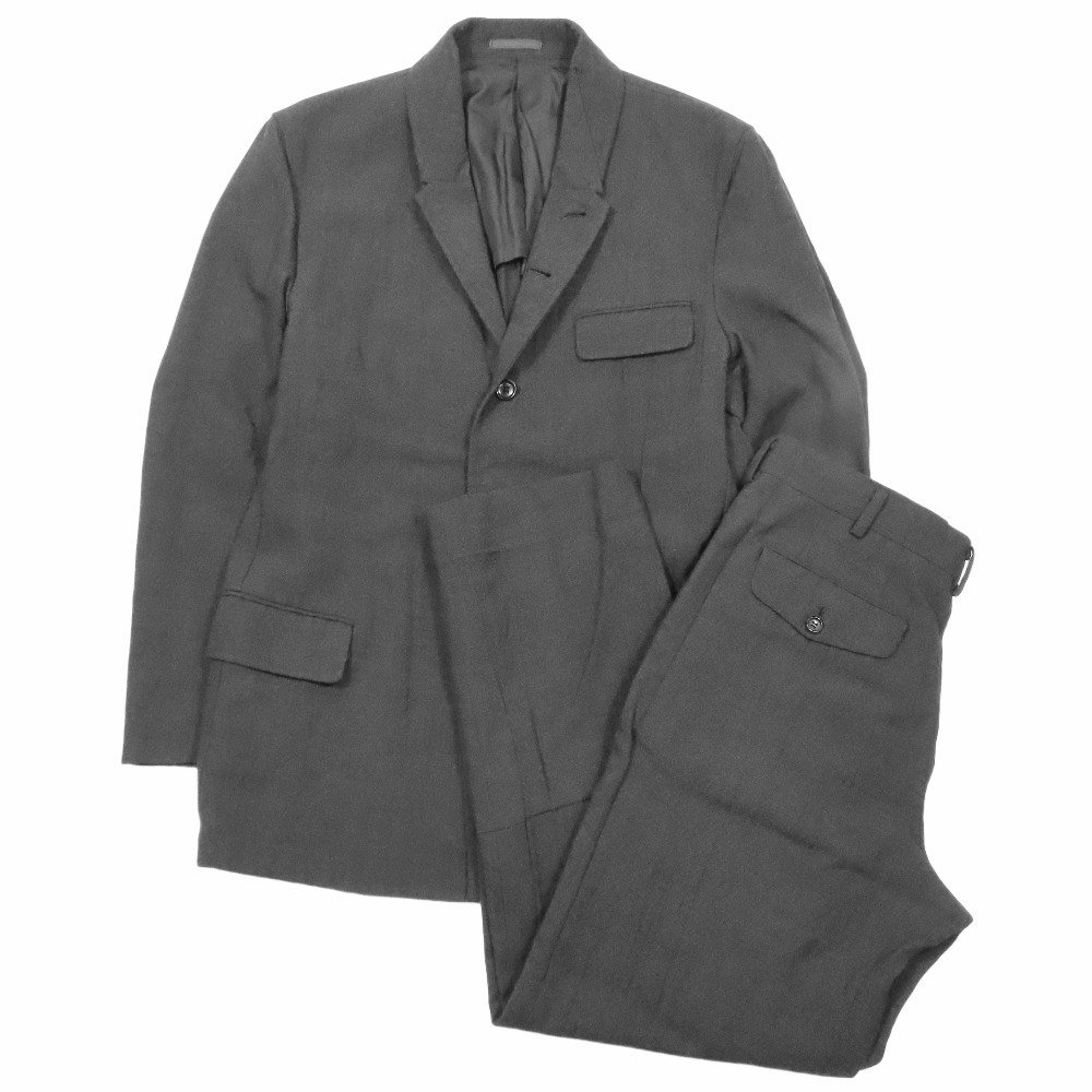 【中古】美品 99ss COMME des GARCONS HOMME コムデギャルソンオム スーツ セットアップ テーラードジャケット パンツ ヴィンテージ S グレー メンズ Re：MODE ブランド古着のリモード｜Re：MODE　ブランド古着のリモード