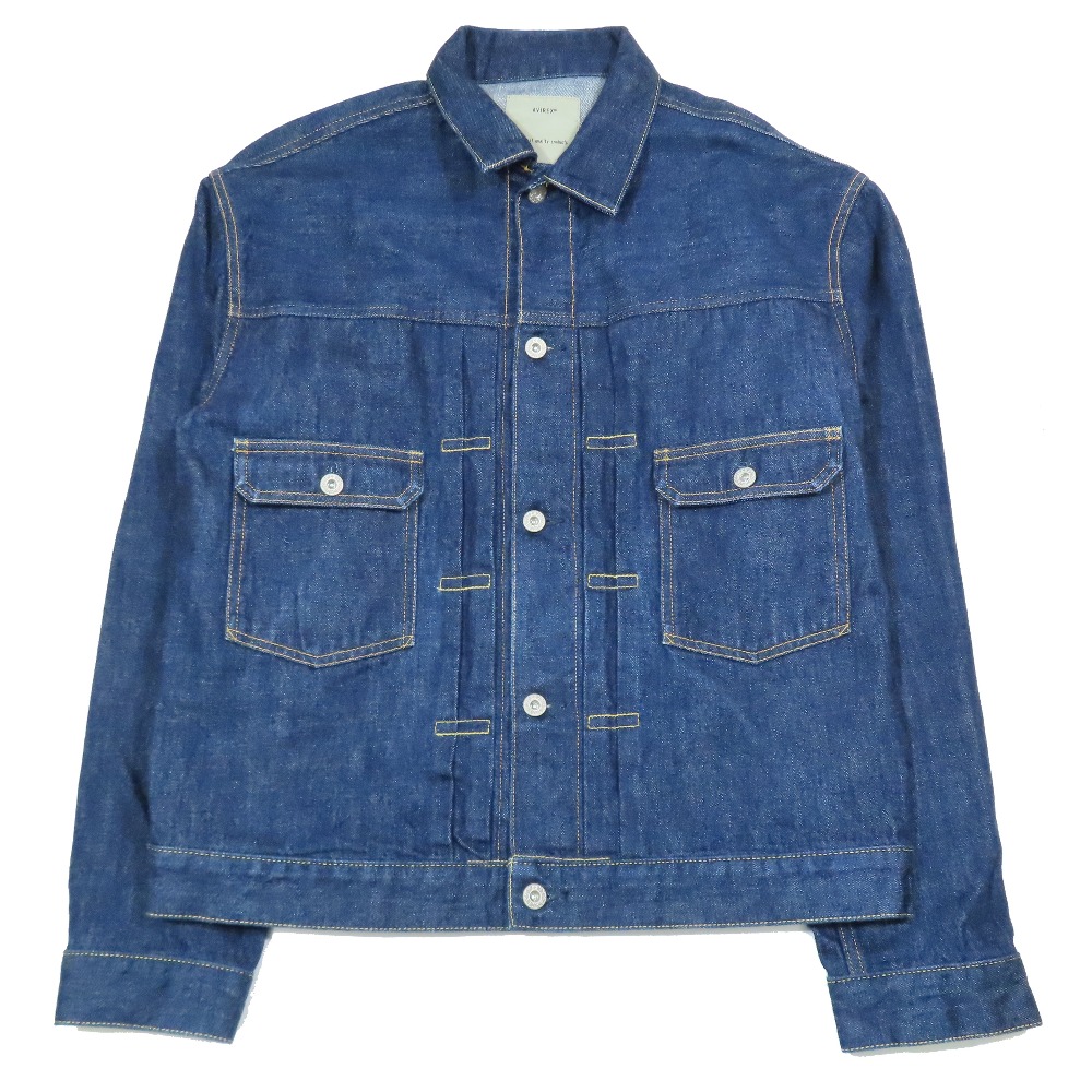 【中古】新品同様 AVIREX アヴィレックス TFQP DENIM JKT ONE WASH デニムジャケット ワンウォッシュ カバーオール ブルゾン 42 インディゴ メンズ Re：MODE ブランド古着のリモード｜Re：MODE　ブランド古着のリモード
