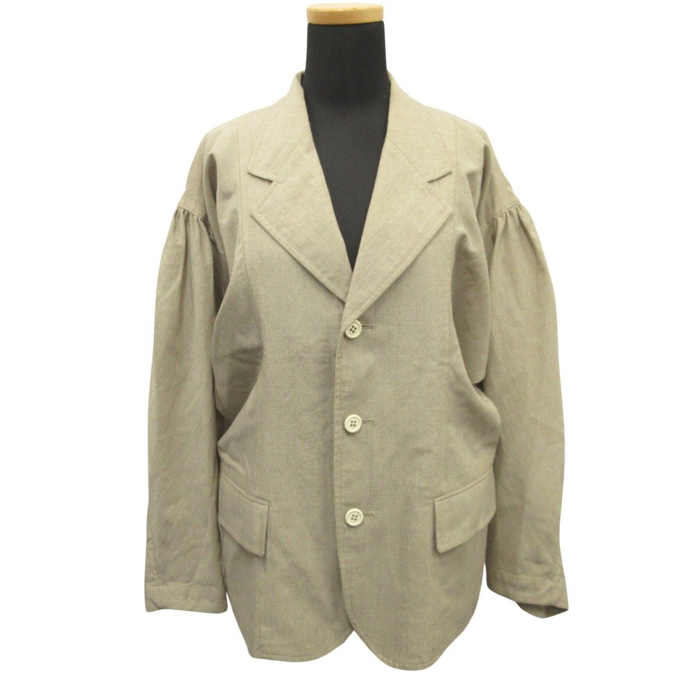 【中古】 89ss COMME des GARCONS コムデギャルソン 80's ドルマン テーラード ジャケット ドレープ ウール ヴィンテージ S ベージュ レディース Re:MODE ブランド古着のリモード|Re:MODE ブランド古着のリモード