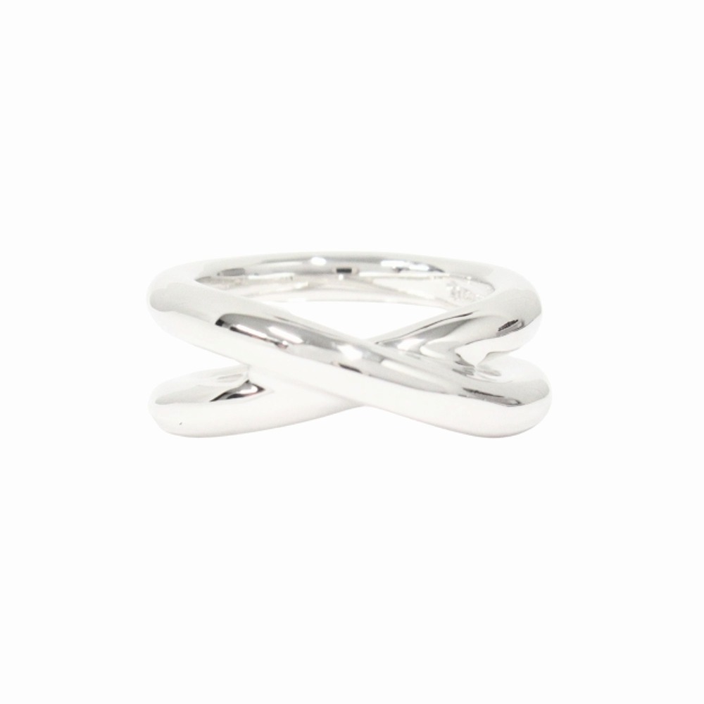 【中古】新品同様 TIFFANY&Co. ティファニー 新品仕上げ済 クロス リング 指輪 アクセサリー ジュエリー SV925 サイズ約7号 シルバー メンズ レディース Re：MODE ブランド古着のリモード｜Re：MODE　ブランド古着のリモード