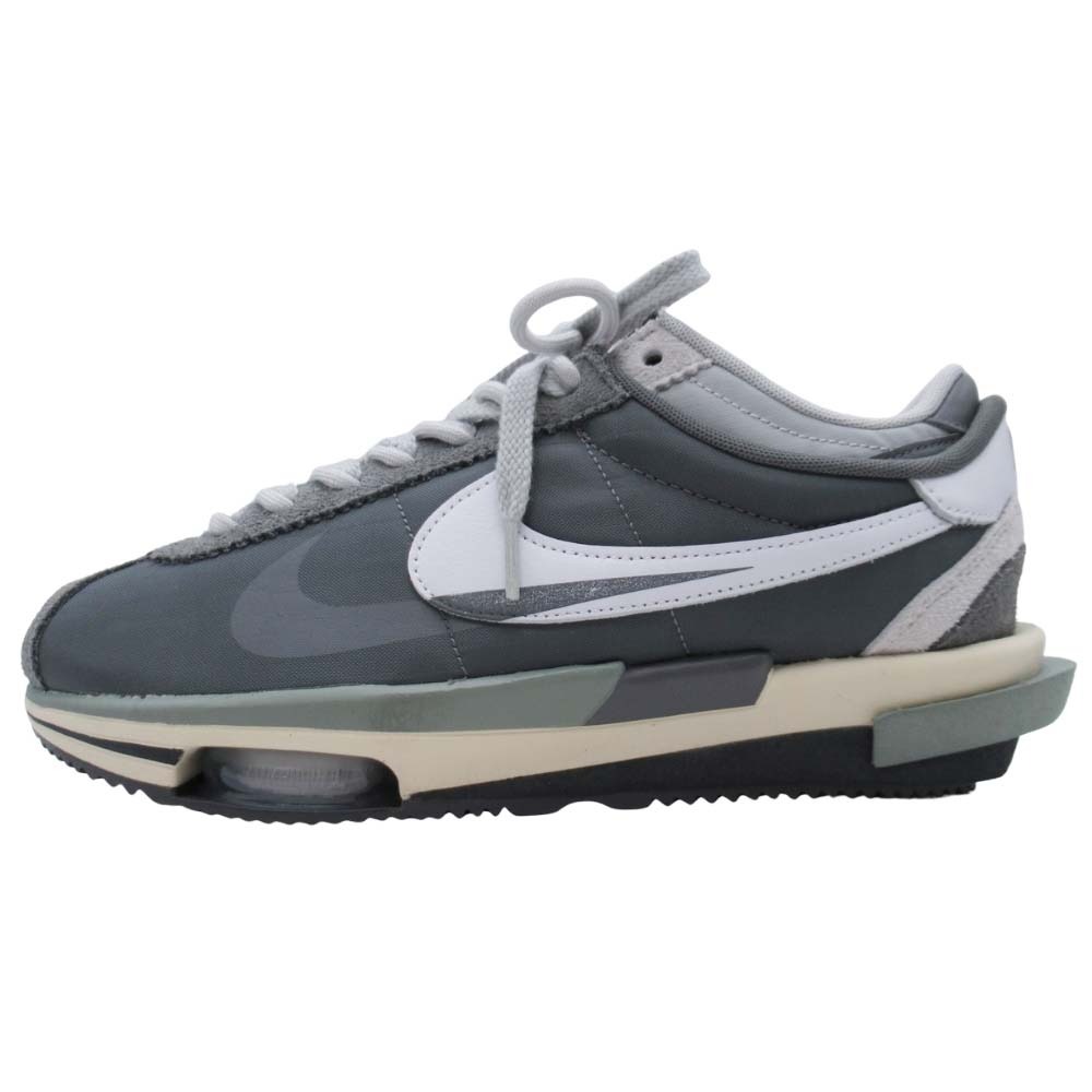 【中古】未使用 NIKE x sacai ナイキ サカイ ZOOM CORTEZ SP DQ0581-001 ズーム コルテッツ スペシャル スニーカー 9/27.0 グレー IRON GREY メンズ Re：MODE ブランド古着のリモード