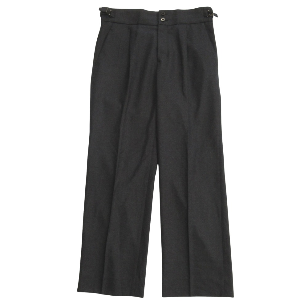 【中古】美品 IRENISA イレニサ 24aw サイドアジャスター スラックス パンツ ウール タック サイズ3 グレー メンズ Re：MODE ブランド古着のリモード｜Re：MODE　ブランド古着のリモード