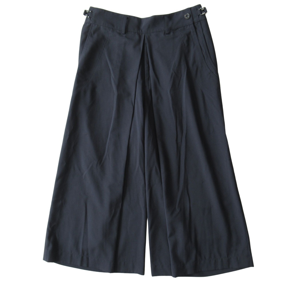 【中古】美品 IRENISA イレニサ 24SS ワイド スラックス パンツ サイドベルト サイズ2 紺 ネイビー メンズ Re：MODE ブランド古着のリモード｜Re：MODE　ブランド古着のリモード 15,400円