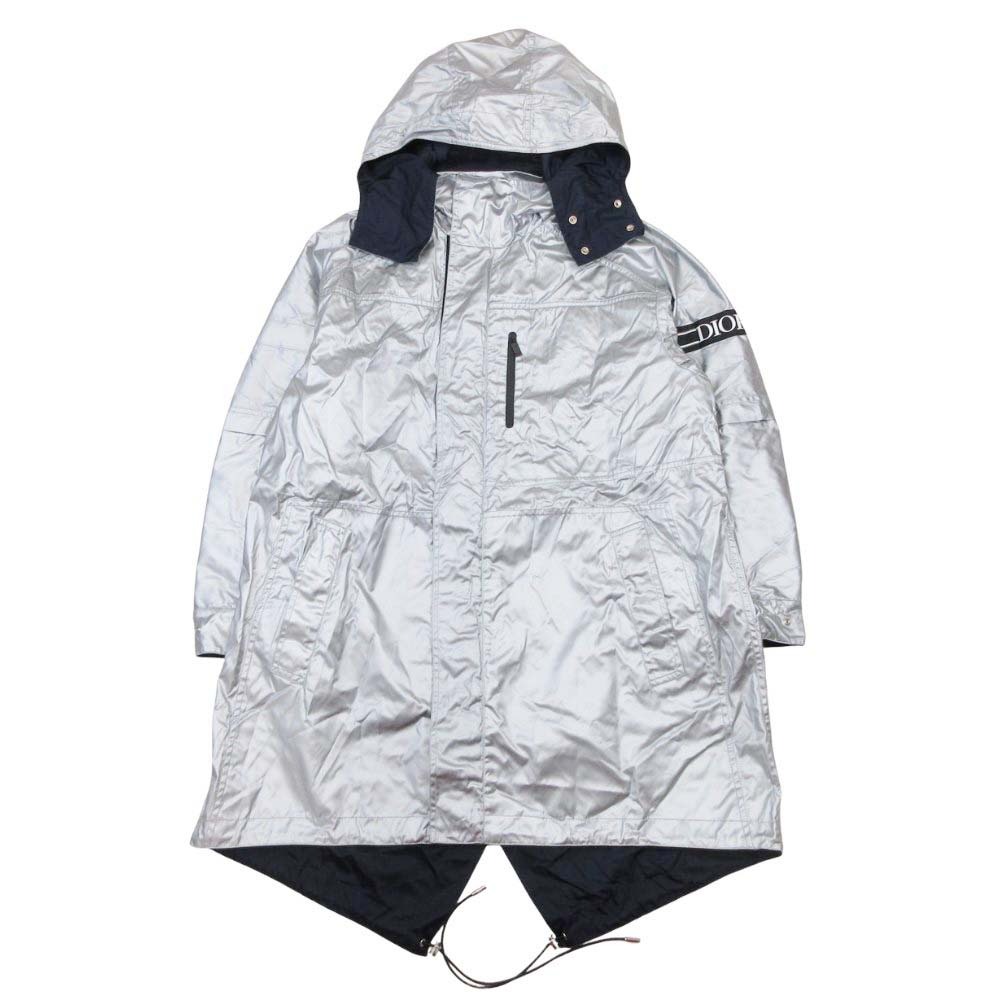 【中古】未使用 DIOR HOMME ディオールオム 20aw デサントコラボ スキーカプセルコレクション リバーシブル コート 48 シルバー ネイビー メンズ Re:MODE ブランド古着のリモード|Re:MODE ブランド古着のリモード