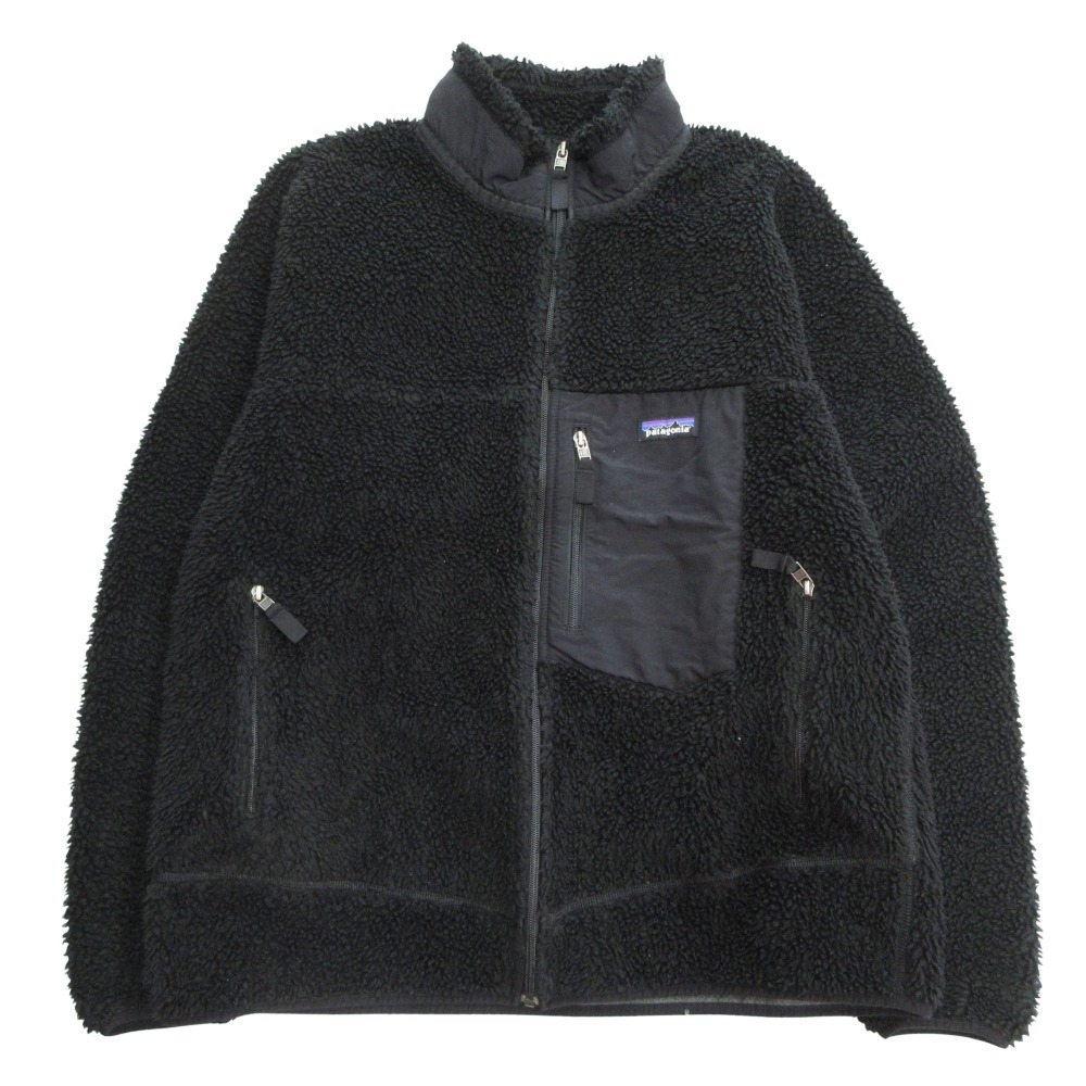 【中古】良品 patagonia パタゴニア 21AW クラシック レトロX ジャケット ブルゾン ボア ロゴ フリース 23056 XL 大きいサイズ ブラック メンズ Re：MODE ブランド古着のリモード｜Re：MODE　ブランド古着のリモード