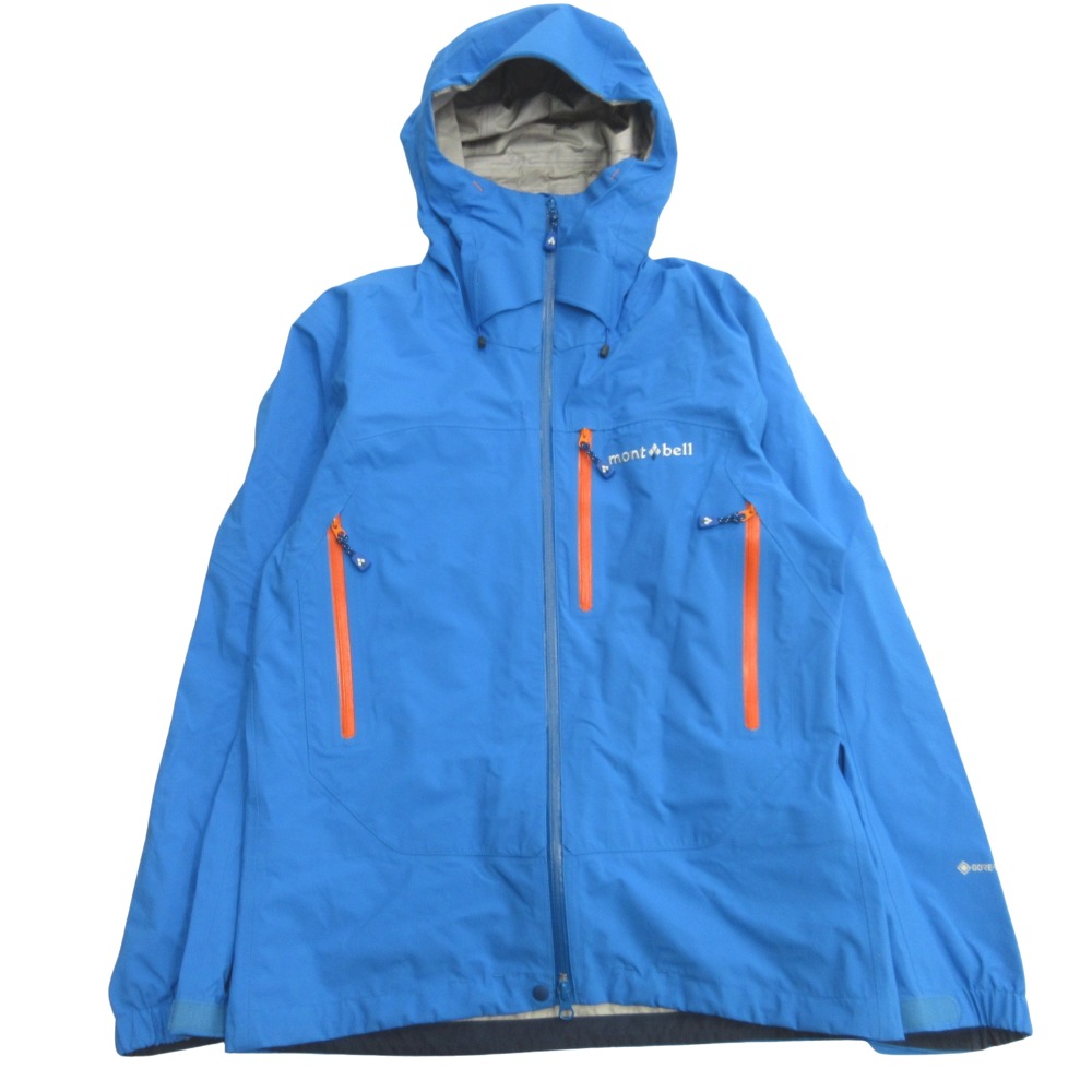 【中古】美品 mont-bell モンベル フレネイ パーカー ジャケット ブルゾン マウンテンパーカー ゴアテックス GORE-TEX アウトドア M 青 ブルー メンズ Re：MODE ブランド古着のリモード｜Re：MODE　ブランド古着のリモード
