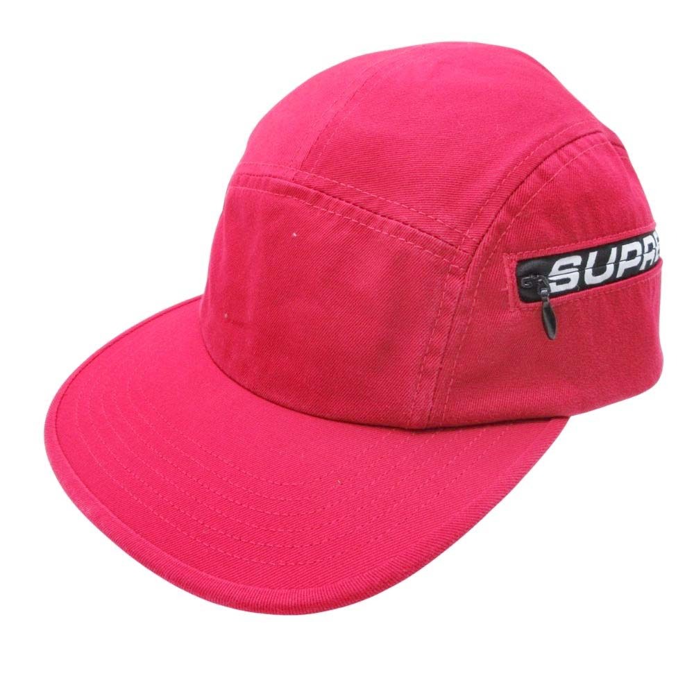 【中古】新品同様 Supreme シュプリーム 26ss Side zip Camp Cap ロゴ サイドジップ キャンプキャップ 帽子 赤 レッド メンズ Re：MODE ブランド古着のリモード｜Re：MODE　ブランド古着のリモード