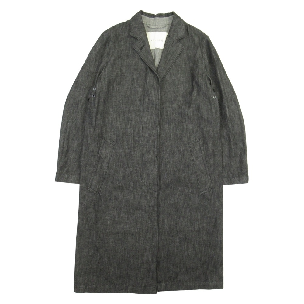 【中古】美品 Mackintosh マッキントッシュ デニム チェスターコート テイラーカラー ジャケット アウター 8 インディゴ レディース Re:MODE ブランド古着のリモード|Re:MODE ブランド古着のリモード