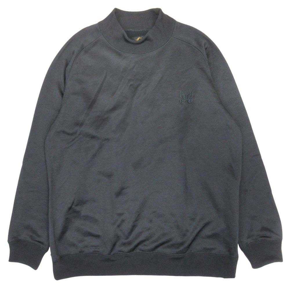 【中古】美品 Needles ニードルス 24aw L/S Mock Neck T パピヨン刺繍 Tシャツ カットソー ジャージー 裏毛 モックネック S 黒 ブラック メンズ Re:MODE ブランド古着のリモード|Re:MODE ブランド古着のリモード