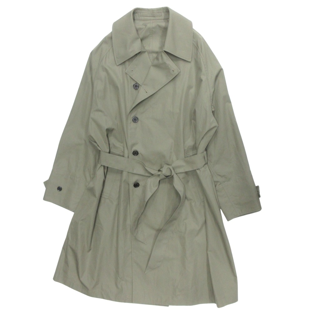 【中古】美品 MARKAWARE マーカウェア 24ss SUPER LIGHT TRENCH COAT ライトコットン トレンチ コート ジャケット ブルゾン 2 カーキ メンズ Re：MODE ブランド古着のリモード｜Re：MODE　ブランド古着のリモード