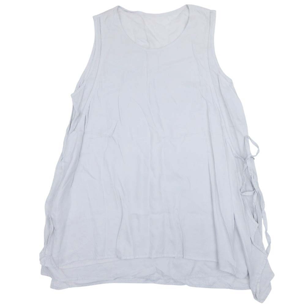 【中古】美品 Y's Yohji Yamamoto ワイズ ヨウジヤマモト 21ss W LAYER DRAPE BLOUSE レイヤード ブラウス ノースリーブ トップス 2 グレー レディース Re:MODE ブランド古着のリモード|Re:MODE ブランド古着のリモード
