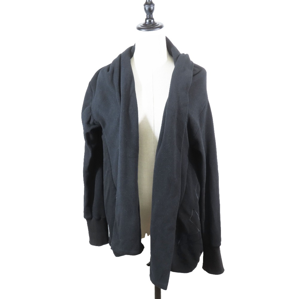 【中古】美品 Y-3 YOHJI YAMAMOTO ワイスリー ヨウジヤマモト クロップド ジャケット ブルゾン 羽織り ポンチョ ロゴ 長袖 M ブラック レディース Re:MODE ブランド古着のリモード|Re:MODE ブランド古着のリモード
