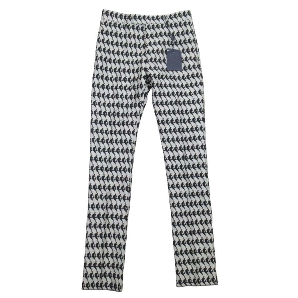 【中古】未使用 LOUIS VUITTON ルイヴィトン 21ss NBAロゴ ジャガード パンツ スラックス ノータック トラウザーズ 40 グレー ブラック メンズ Re:MODE ブランド古着のリモード|Re:MODE ブランド古着のリモード