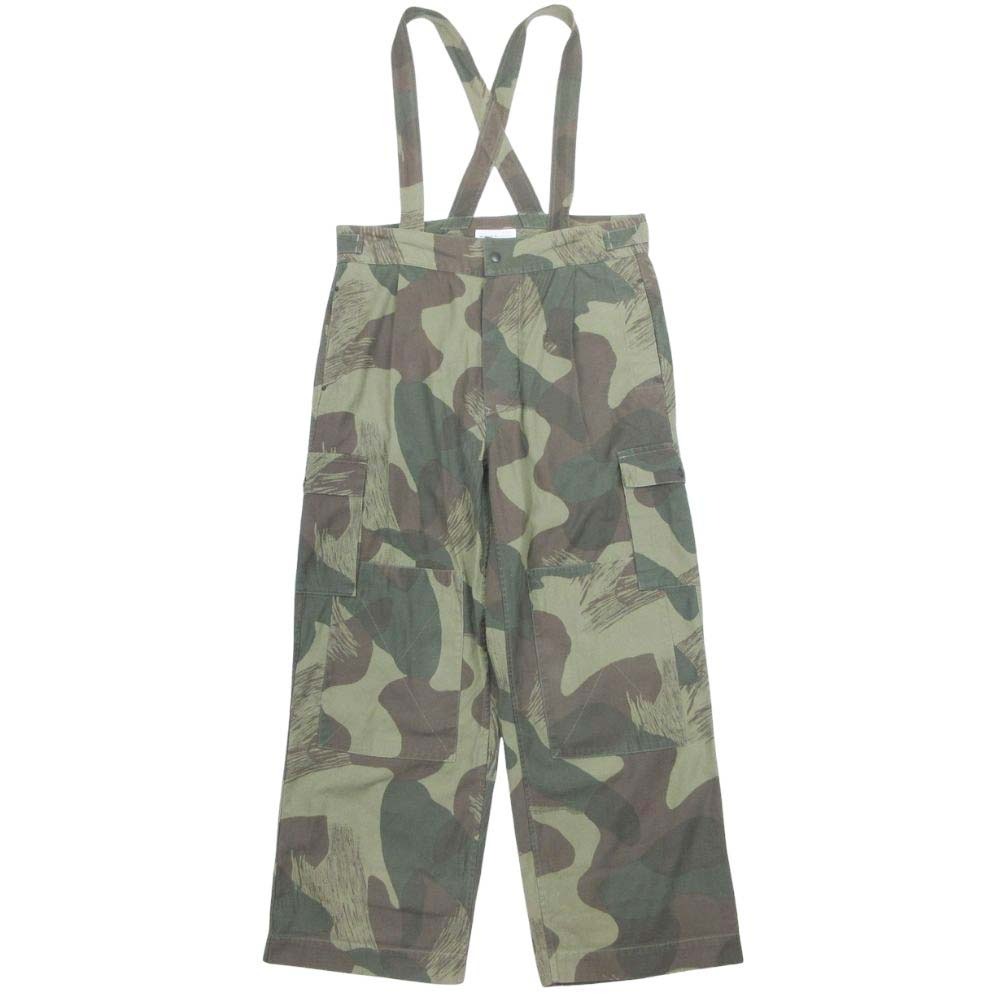 【中古】新品同様 chimala チマラ 25ss DENISON CAMO CARGO PANTS サスペンダー付き カモ カーゴパンツ ボトムス ミリタリー 迷彩 S カーキ レディース Re：MODE ブランド古着のリモード｜Re：MODE　ブランド古着のリモード