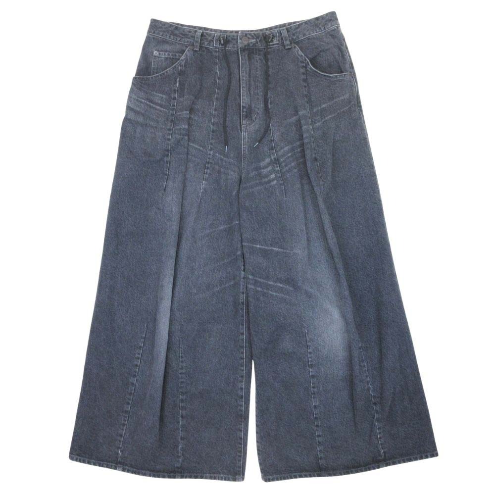 【中古】美品 Needles ニードルス 24aw H.D. Buggy Jean 12oz Denim ヒザデル バギーパンツ デニム パンツ ジーンズ イージー Ｌ 黒 ブラック メンズ Re：MODE ブランド古着のリモード｜Re：MODE　ブランド古着のリモード