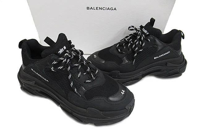 楽天市場 中古 バレンシアガ Balenciaga イタリア製 Triple S トリプルエス 加工なし スニーカー 44黒ブラック ブランド古着ベクトル 中古 1817 0600 メンズ ベクトル 古着 1817 プリマベーラ ベクトル プリマベーラ店