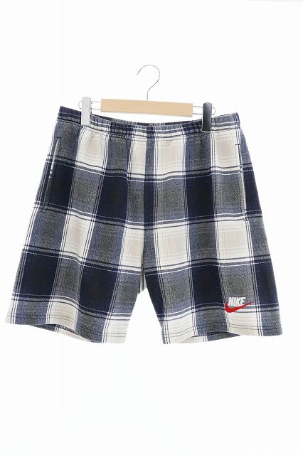 plaid sweat shorts