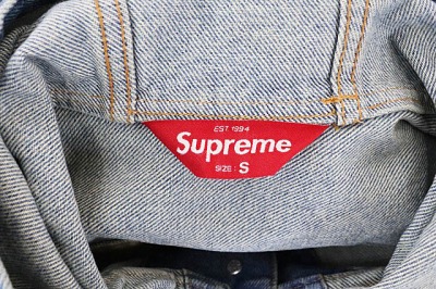 supreme red denim jacket