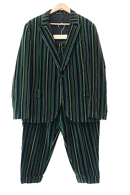 ヨウジヤマモト メッセージストライプパンツ 着る服ないの Yohji Yamamoto Mix style.2020.8.26. | 1187 | mark