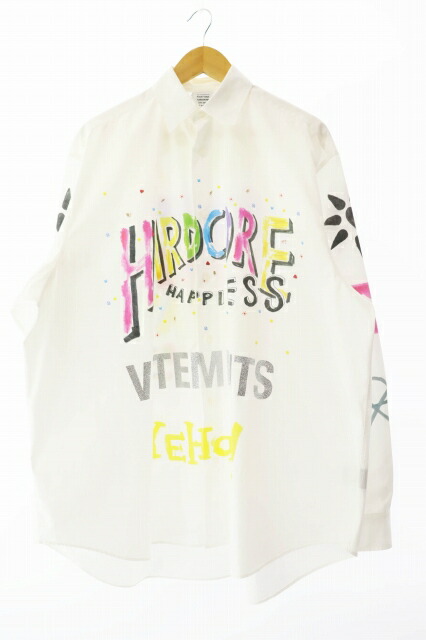 楽天市場】VETEMENTS ヴェトモン シャツ サイズ:L VTMNTS バー