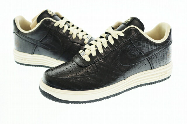 【中古】ナイキ NIKE ×FRAGMENT DESIGN フラグメント デザイン LUNAR FORCE 1 LOW ルナ フォース1 ロー PRM SP 2013 638130-009 27 ブラック ネット ブランド古着ベクトル 中古▲■250125 メンズ