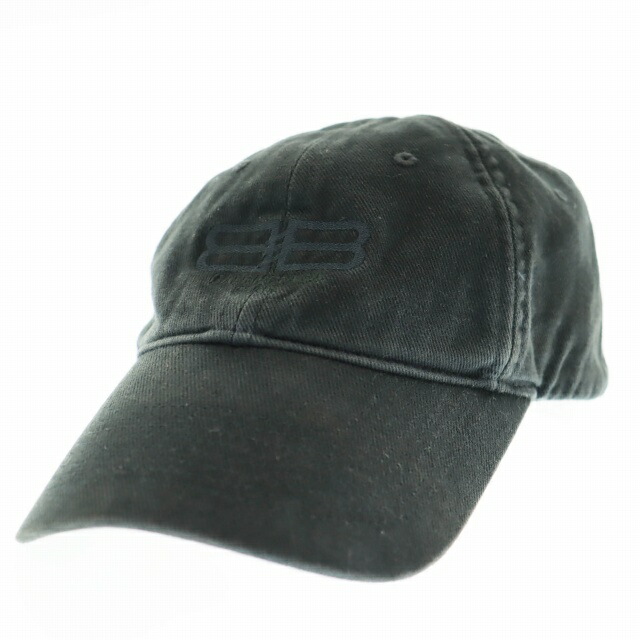 新品未使用　BALENCIAGA BLNCG NEWS 24/7 キャップ BALENCIAGA バレンシアガ BLNCG NEWS 24/7 キャップ L ブラック