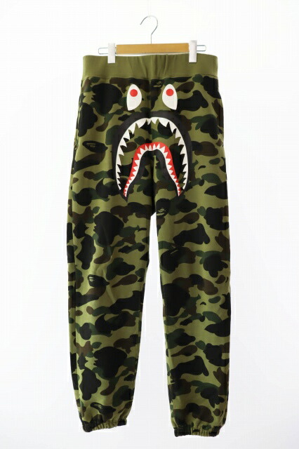 A BATHING APE イエローカモ シャーク スウェットパンツ BAPE 楽天市場】アベイシングエイプ カモ柄 スウェット パンツ 黄色