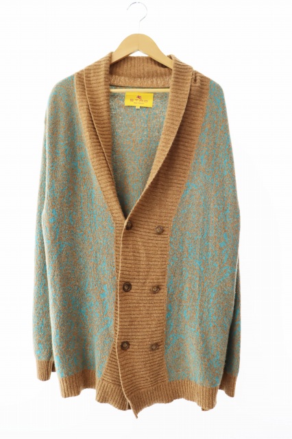 43 高級　美品　ETRO MILANO エトロ　オリエンタル　カーディガン Pre WINTER SALE｜ETRO エトロ / ウール100% ミドルゲージニットジップ