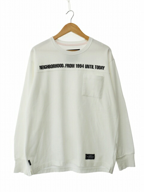 neighborhood l/s tee Lサイズ 新品 袖プリント NH . TEE LS-10