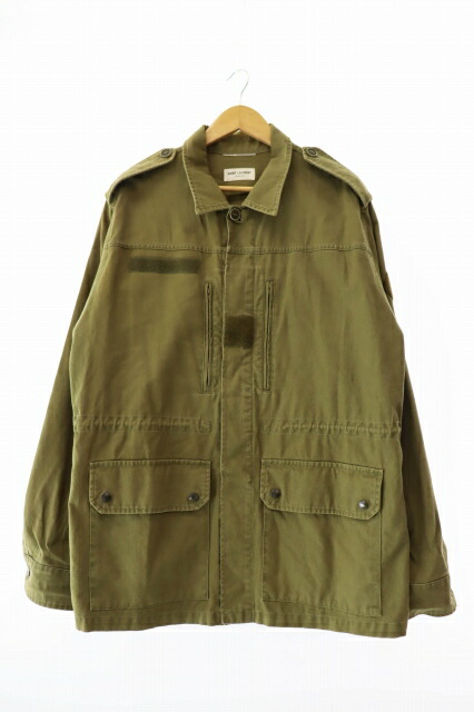 SAINT LAURENT PARIS サンローランパリ ミリタリージャケット 中古・古着通販】Saint Laurent Paris (サンローランパリ