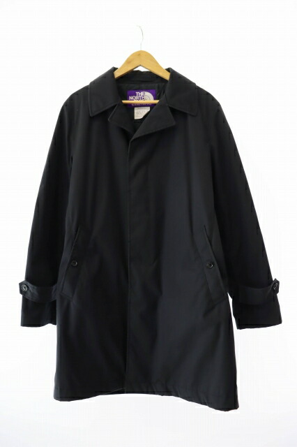ノースフェイス パープルレーベル 65/35 ステンカラーコート 紺　Lサイズ ノースフェイス パープルレーベル 65/35 ステンカラーコート 紺
