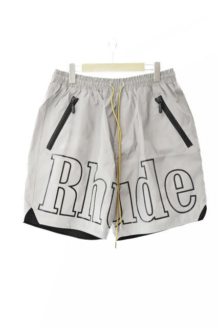 【中古】RHUDE ルード Appearance Reflective Shorts アピアランス リフレクティブ ショーツ ハーフパンツ XL 灰 グレー ブランド古着ベクトル 中古250801 メンズ