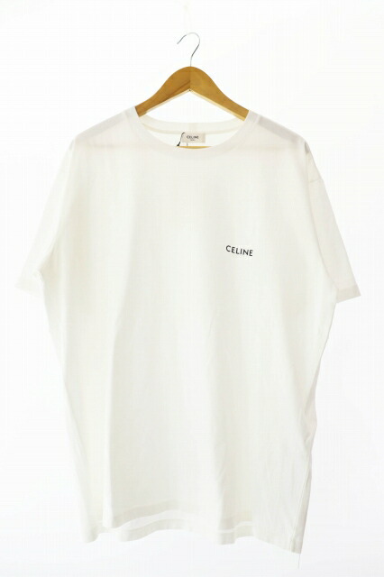 楽天市場】CELINE セリーヌ ルーズ ロゴ Tシャツ ホワイト 2X764671Q