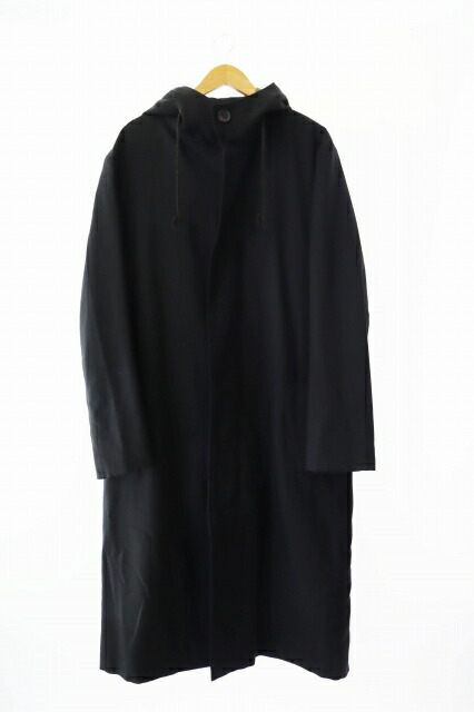 【美品】Y's ヨウジヤマモト　シワ加工　ロングジャケット　コート　ブラック　M Y's for men ヨウジヤマモト 黒 ミリタリーダブルロングコート (MG-C02