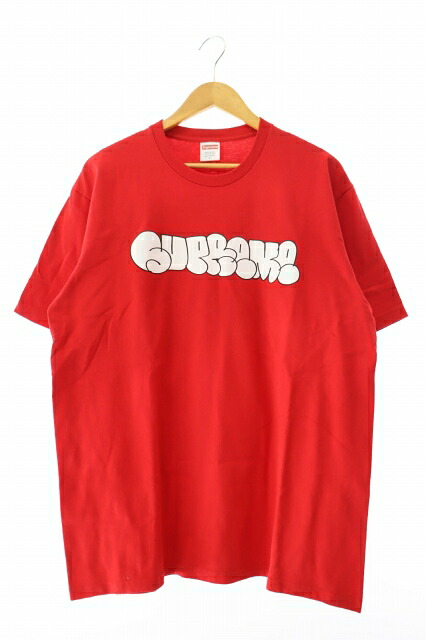 【中古】シュプリーム SUPREME 25SS Homerun Tee Red ホームラン ロゴ プリント 半袖Tシャツ L 赤 レッド ブランド古着ベクトル 中古 ☆AA★ 250908
